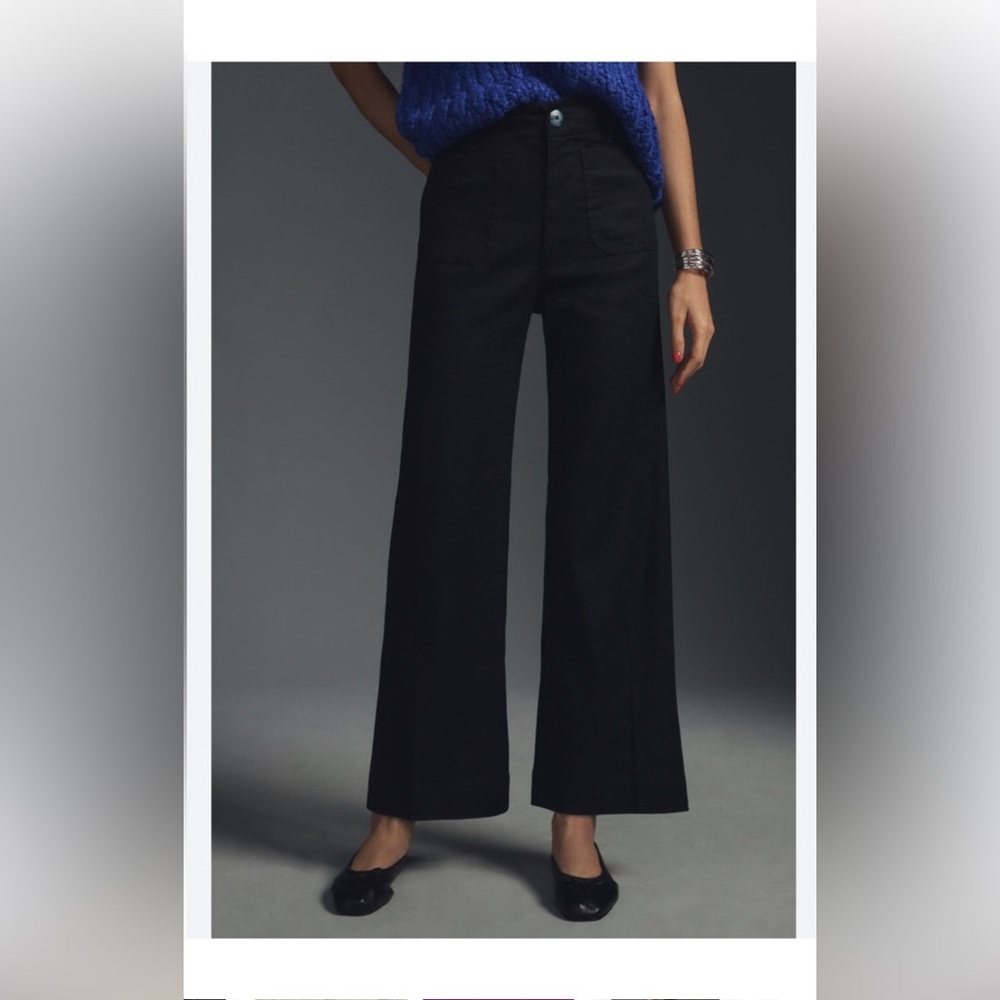 Anthropologie Maeve The Colette Wide Leg Crop Size 29/8